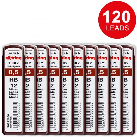 Rotring | Tikky | HB Replacement Leads | Pack of 10