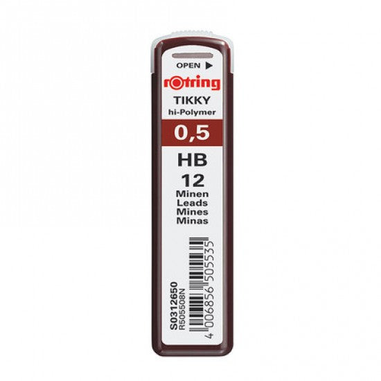Rotring | Tikky | 0.5MM | HB Replacement Leads | Pack of 10