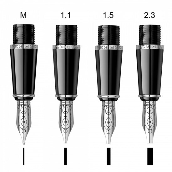 Scrikss | Calligraphy | Pen Set | Burgundy | Medium, 1.1mm, 1.5mm, 2.3mm Nib - penpencilink