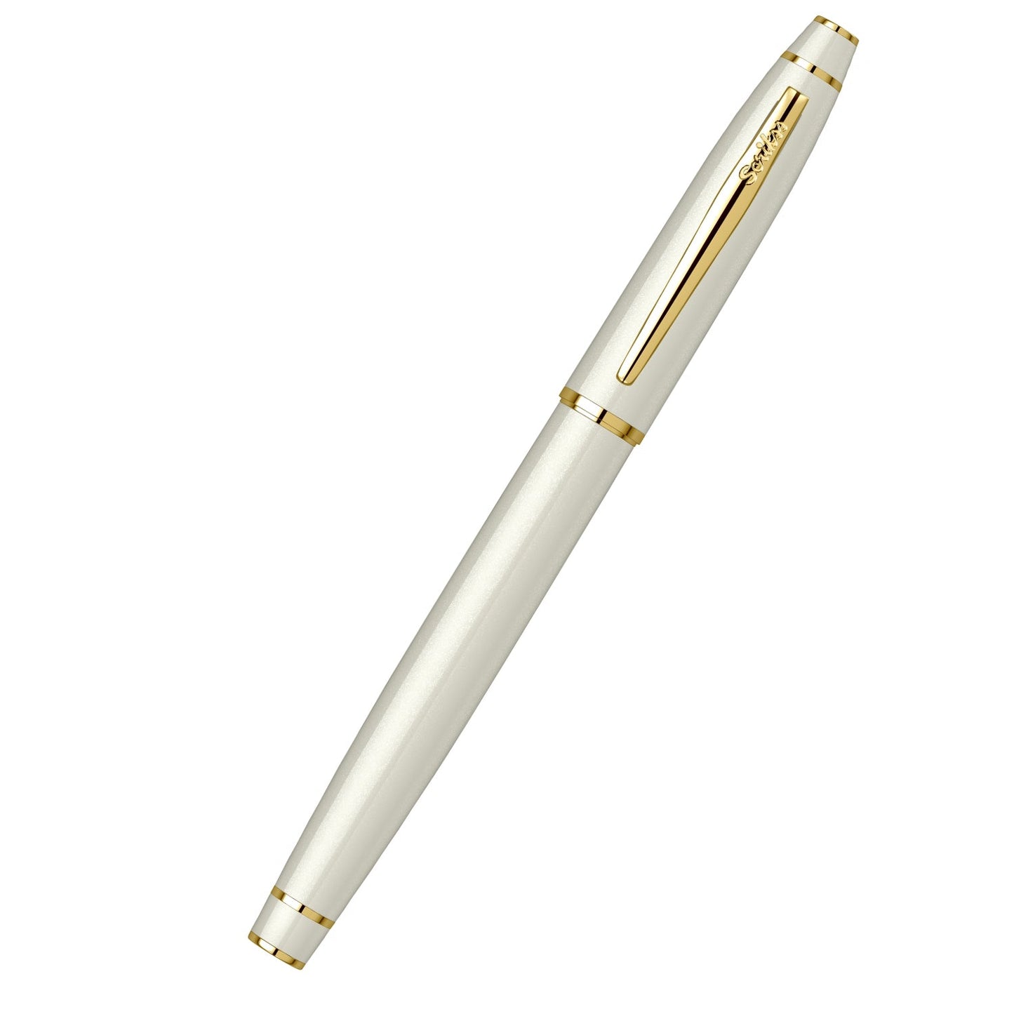 Scrikss | Noble 35 | Fountain Pen | Ivory-GT Medium