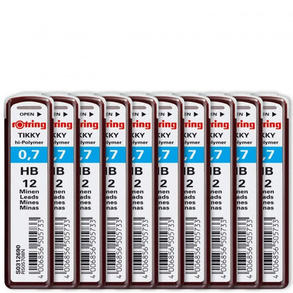 Rotring | Tikky | 0.7MM | HB Replacement Leads | Pack of 10