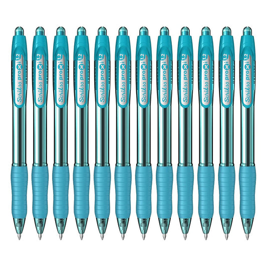 Scrikss | Proxi Series | Ball Point Pen | 12 Mint Sky Blue Barrel